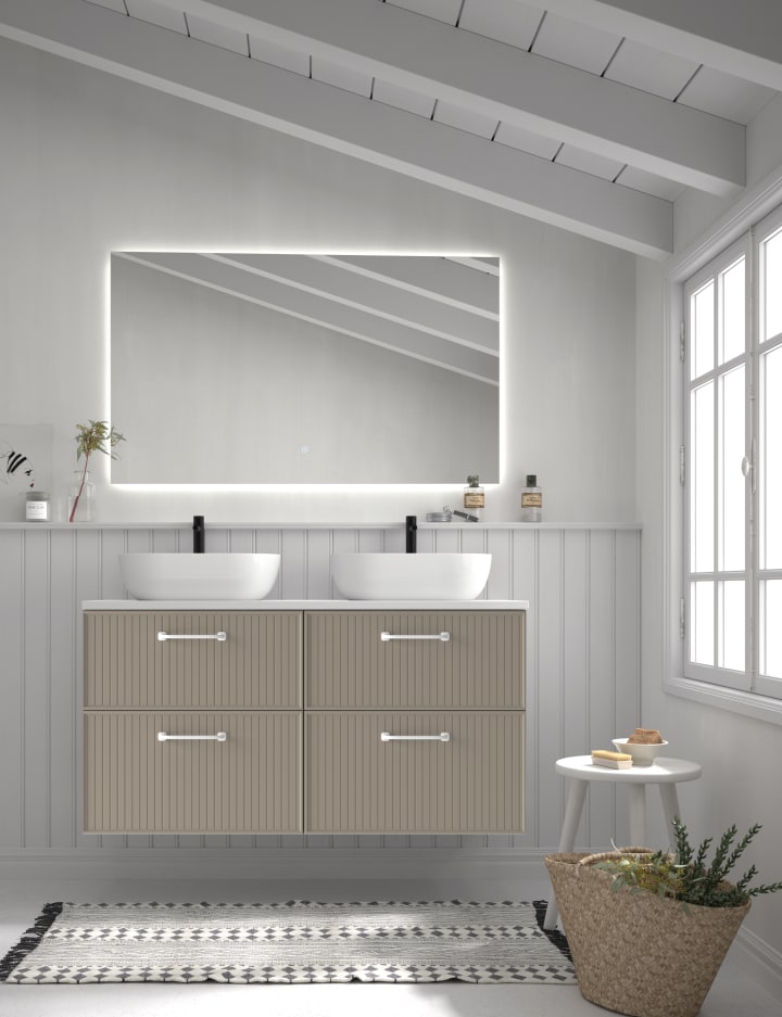 Mueble de baño con encimera de Microtec Blanca Avila Dos principal 2
