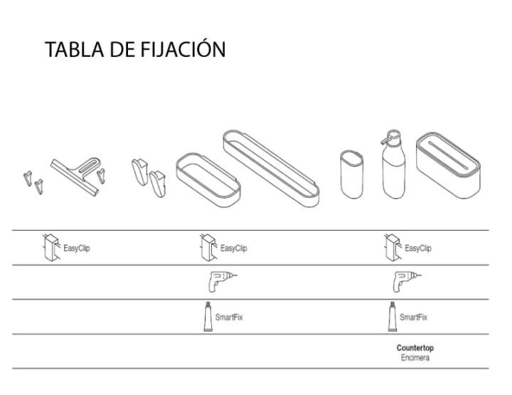 Set modular para cocina con guía a pared Alife de Cosmic croquis 9