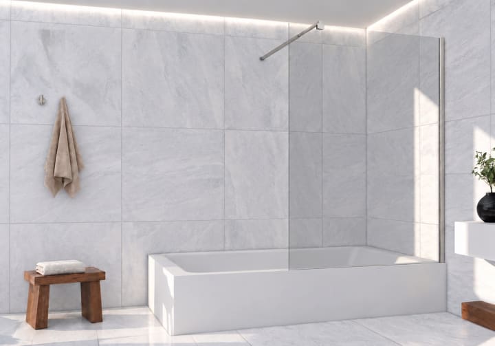 Mampara de bañera a medida Alhena Bruntec principal 5