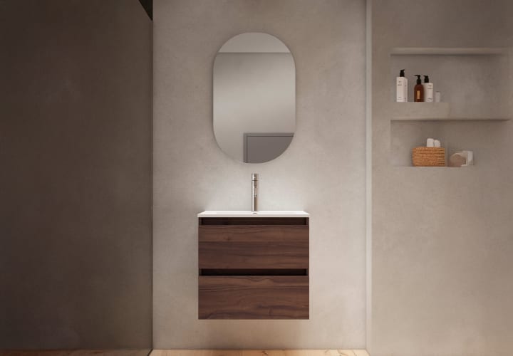 Conjunto mueble de baño fondo reducido 40 cm Nido Viso principal 3