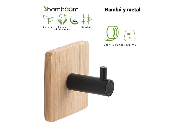 Conjunto de Perchas de baño Juncos Gedy detalle 1
