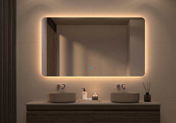 Espejo de baño LED Drako Bruntec principal 2