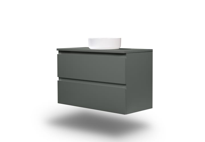Mueble de baño MDF lacado con encimera de madera Vilma Bruntec principal 15