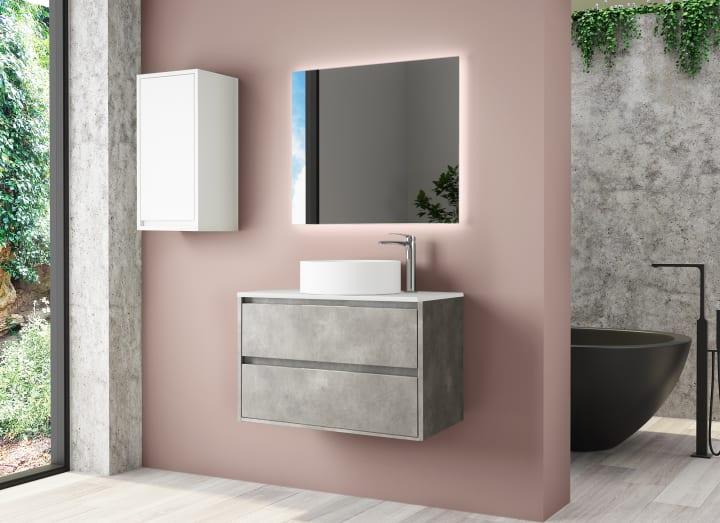 Mueble de baño con encimera de Solid Surface Boston Bruntec principal 3
