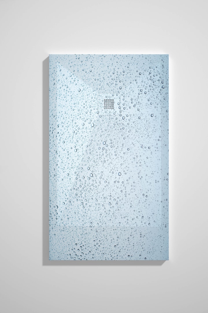 Platos de ducha de resina decorados Design 3D Azul Bruntec opción 9