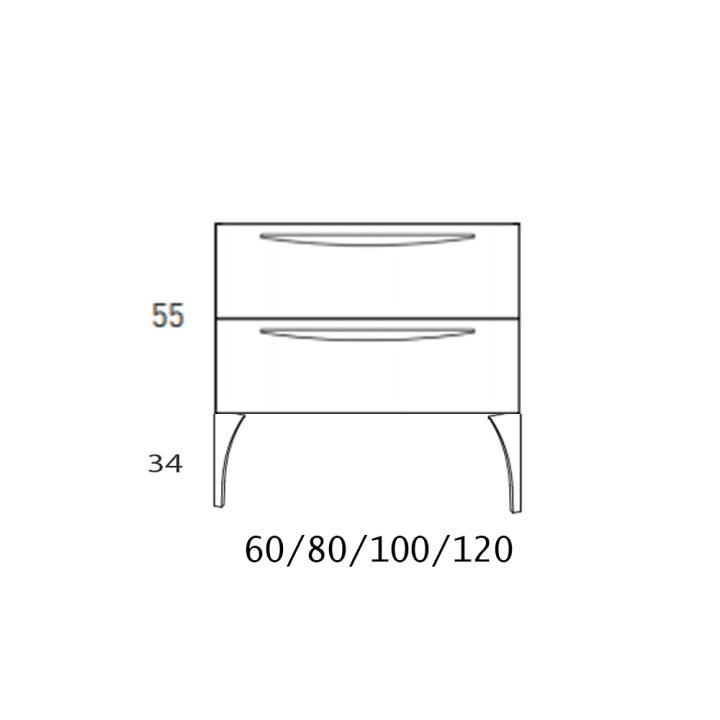 Mueble de baño Arco Viso croquis 11