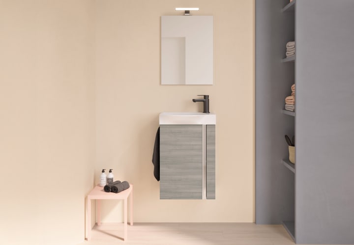 Conjunto completo mueble de baño fondo reducido 34 cm Elegance Royo principal 4