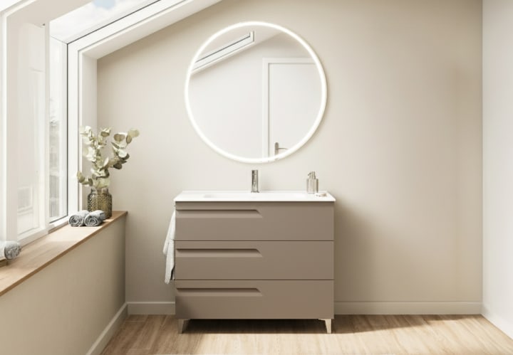 Conjunto mueble de baño fondo reducido 39 cm Vitale Royo principal 2