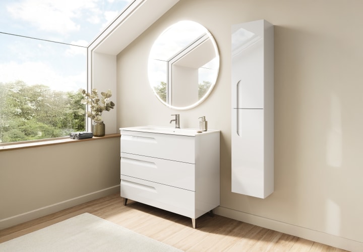 Conjunto mueble de baño fondo reducido 39 cm Vitale Royo principal 3
