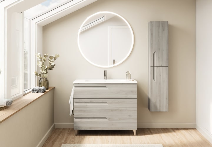 Conjunto mueble de baño fondo reducido 39 cm Vitale Royo principal 4