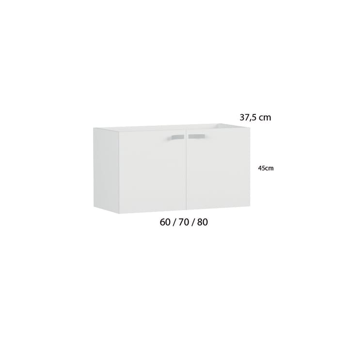 Mueble de baño fondo reducido 37,5 cm Vega Campoaras croquis 1