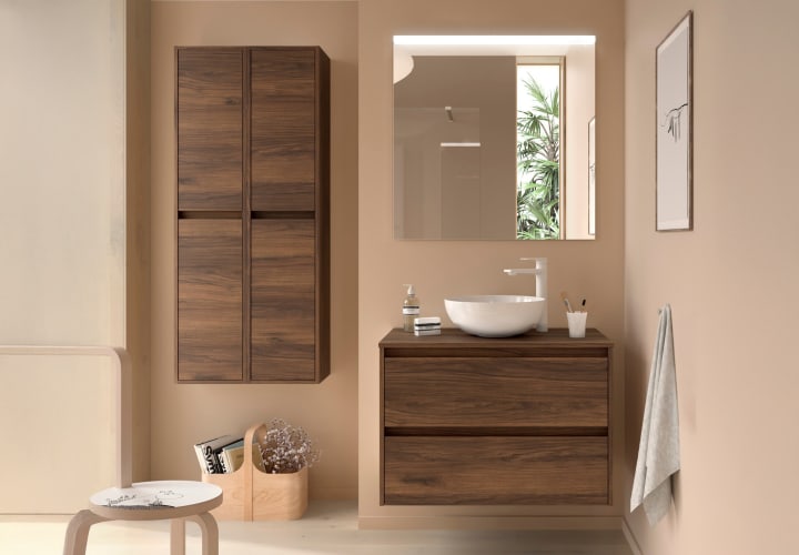 Mueble de baño con encimera de madera Noja Salgar principal 4