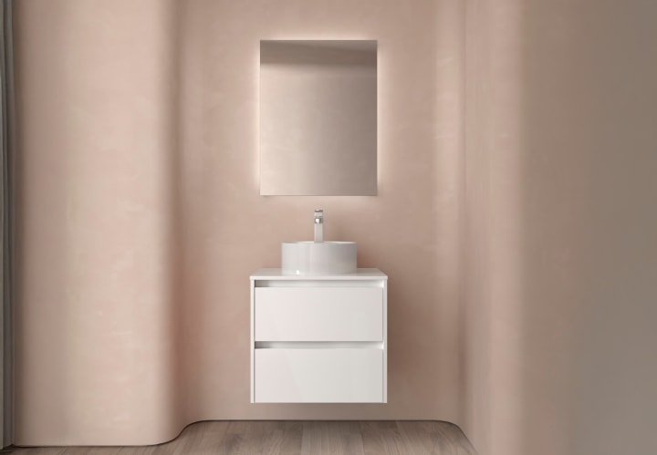 Mueble de baño con encimera de madera Noja Salgar ambiente 18