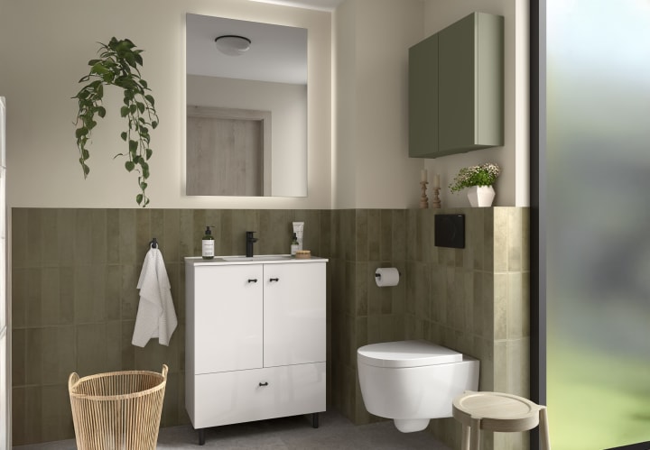 Conjunto mueble de baño fondo reducido 35 cm Inara Salgar principal 3