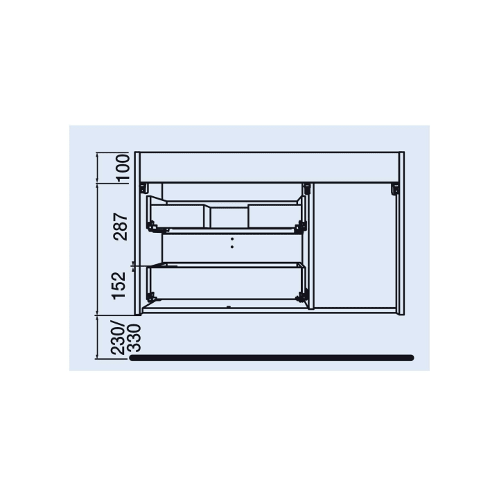 Mueble de baño Uniiq Salgar croquis 3