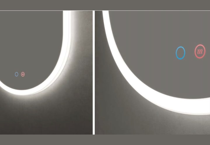 Espejo de baño con luz LED Canadá Ledimex detalle 4