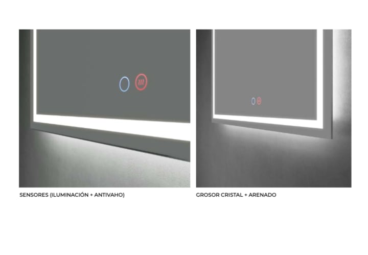 Espejo de baño con luz LED Holanda Ledimex detalle 6