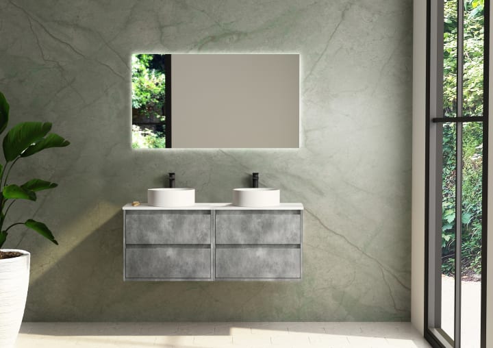 Mueble de baño con encimera de resina Boston Bruntec principal 3