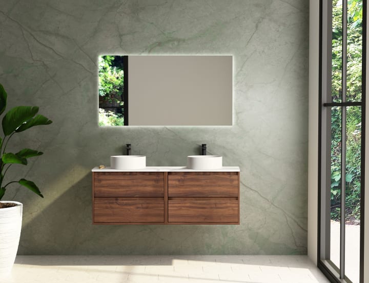 Mueble de baño con encimera de resina Boston Bruntec principal 2