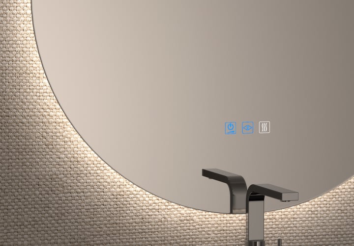 Espejo de baño con luz LED Sun ST Bruntec detalle 7