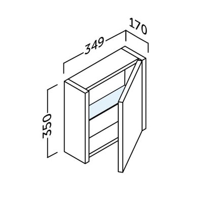 Mueble auxiliar de baño Joker Coycama croquis 18