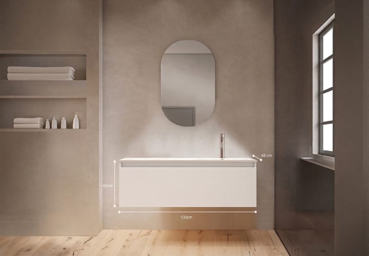 Conjunto mueble de baño Box Viso croquis 15
