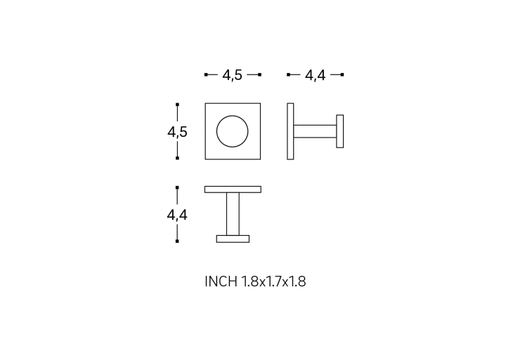 Percha de baño Stick Cosmic croquis 8