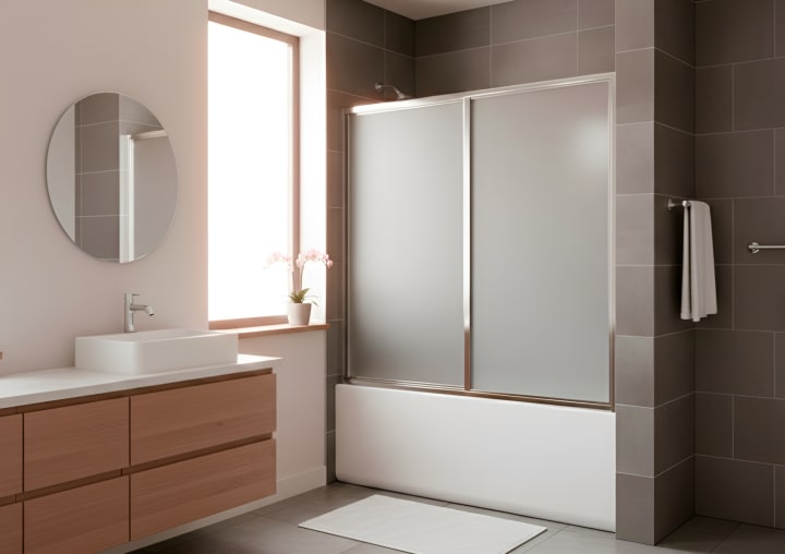 Mampara de bañera acrílica a medida Lucca principal 1