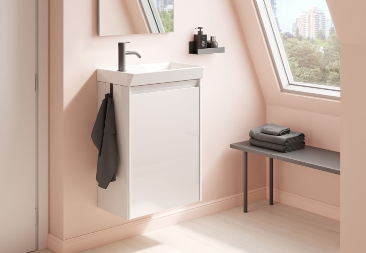 Conjunto completo mueble de baño fondo reducido 27,5 cm Enjoy Royo detalle 8
