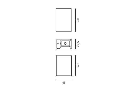 Conjunto completo mueble de baño fondo reducido 27,5 cm Enjoy Royo croquis 9