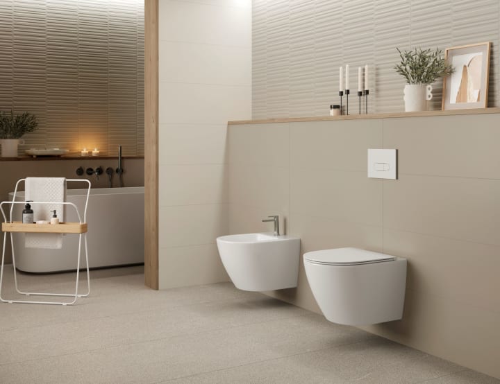 Pack inodoro suspendido + cisterna empotrada Lisboa Bruntec ambiente 7