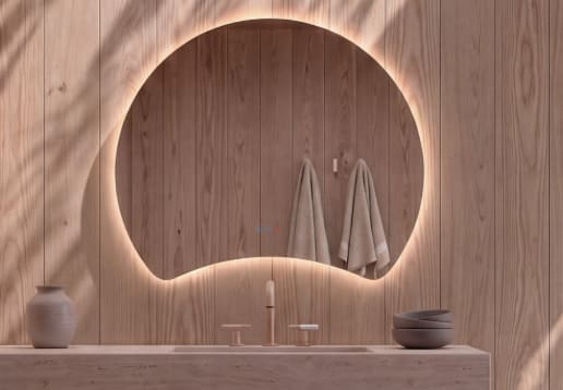 Espejo de baño con luz LED Flow Bruntec principal 2