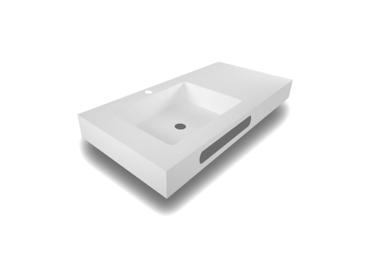 Lavabo suspendido Ideal Bruntec detalle 3