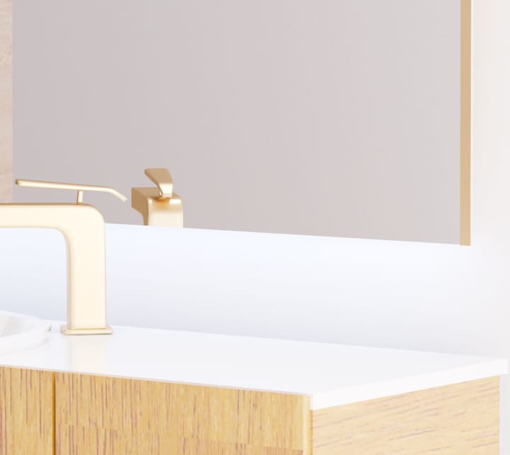 Espejo de baño con luz LED Sire Bruntec detalle 4
