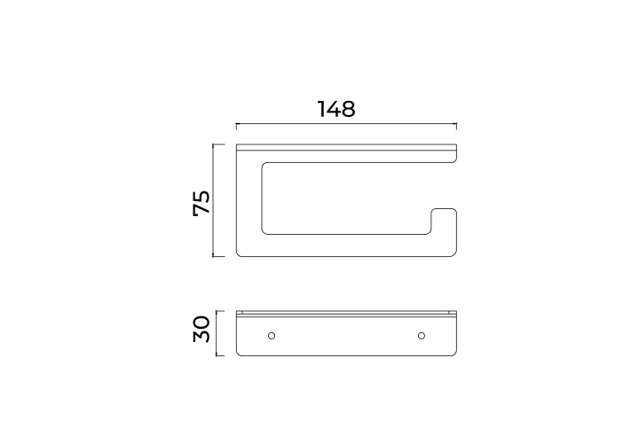 Portarrollos de baño Form Medimex croquis 7