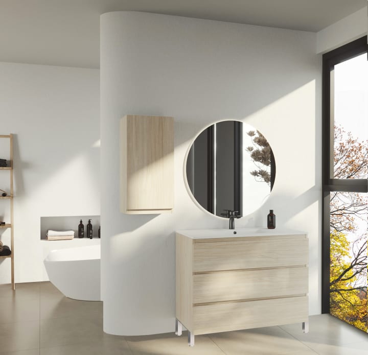 Mueble de baño color madera Vilma Bruntec principal 4