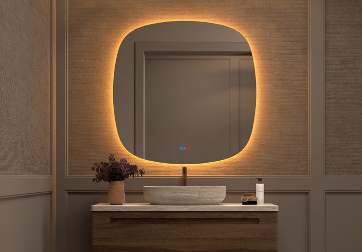 Espejo de baño con luz LED Look Bruntec principal 5