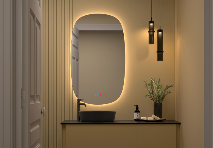 Espejo de baño con luz LED Look Bruntec principal 4
