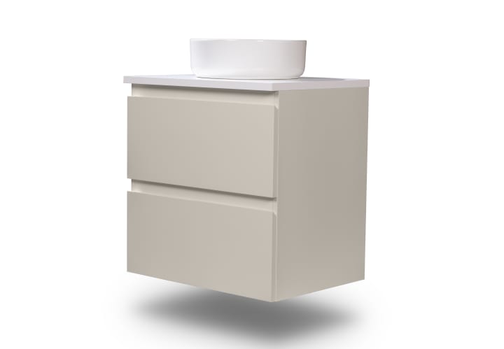 Mueble de baño pequeño Nivo Bruntec 2 cajones suspendido principal 4