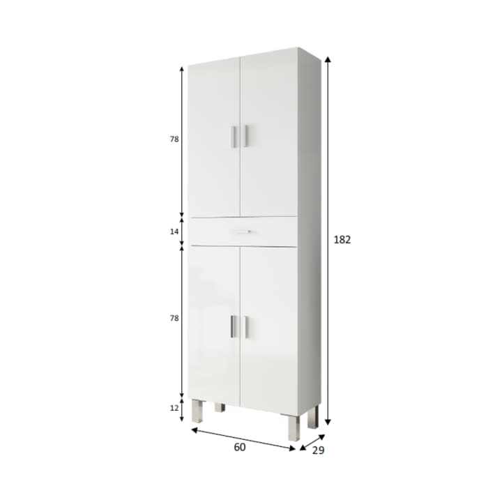 Columna de baño Aruba Bruntec croquis 10