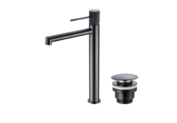 Pack Grifo de lavabo caño alto Line Imex + Válvula click-clack principal 6