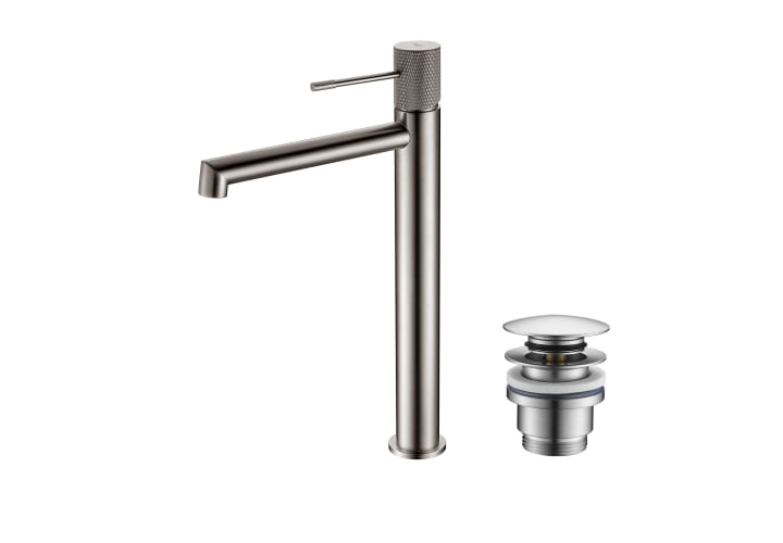 Pack Grifo de lavabo caño alto Line Imex + Válvula click-clack principal 5
