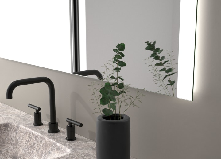 Espejo de baño con luz LED Sentosa Eurobath detalle 1