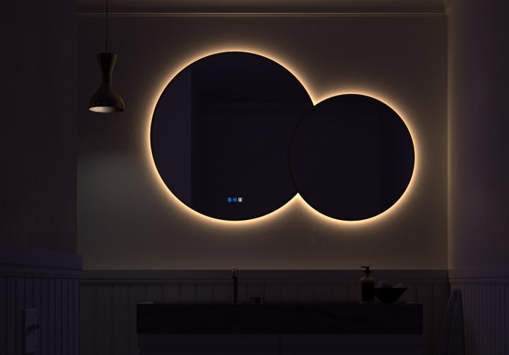 Espejo de baño con luz LED Solaris Bruntec principal 8