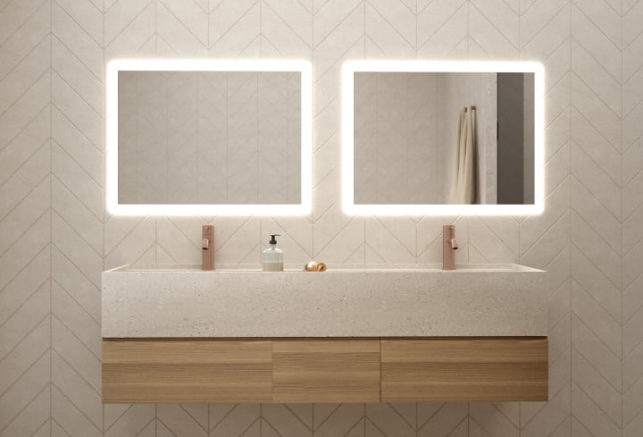 Espejo de baño con luz LED Lime Bruntec principal 1