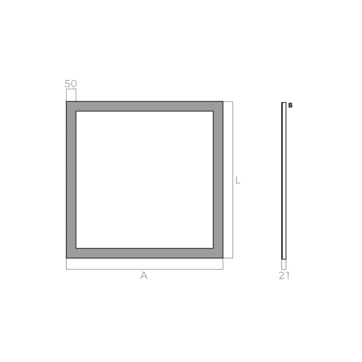 Espejo de baño con luz LED Lime Bruntec croquis 5