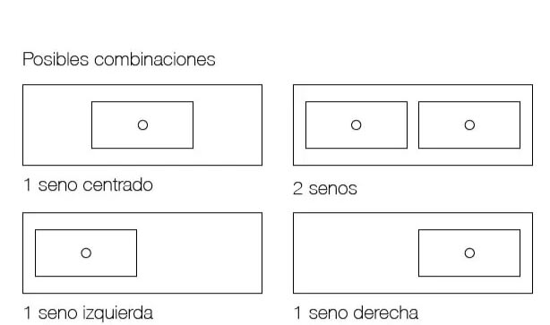 Lavabo suspendido Orion Hidronatur croquis 11