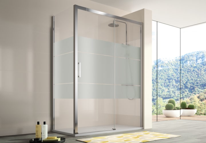 Mampara de ducha 400 (CU607+CU602+CU103) Kassandra principal 1