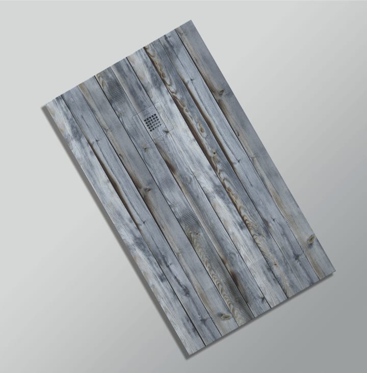 Platos de ducha de resina decorados Design 3D Madera Rústica Bruntec opción 17