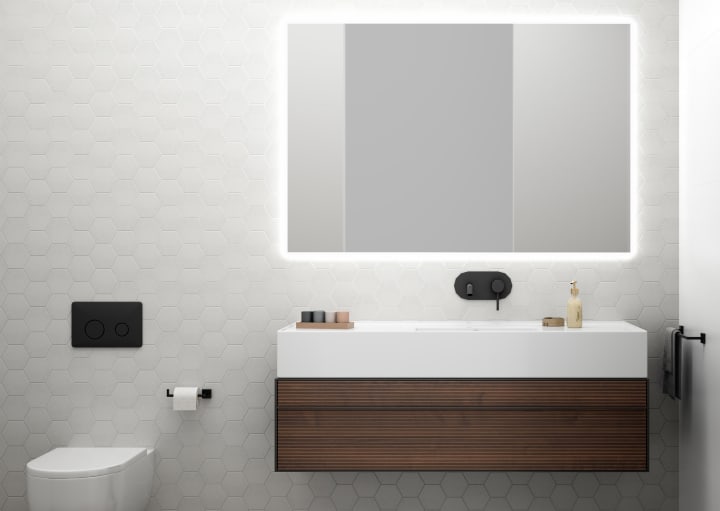 Espejo de baño con luz LED Lisa Bruntec ambiente 4